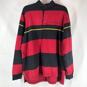 Ralph Lauren Polo Sport Red/Black L/S Pullover Shirt w/Reinforced Elbows
